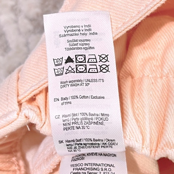 F&F Girls High Waist Dye Wash Denim Pant - Picture 13 of 13